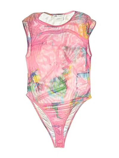 Pre-owned Zara Bodysuit In Pink