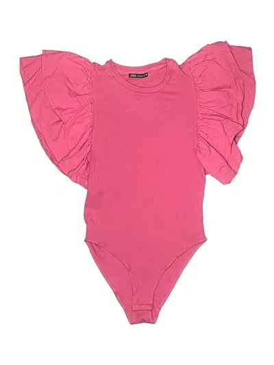 Pre-owned Zara Bodysuit In Pink