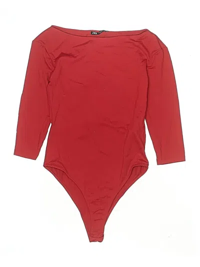 Pre-owned Zara Bodysuit In Red