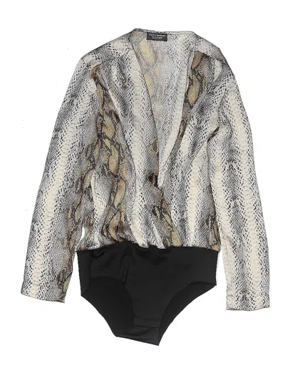 Pre-owned Zara Bodysuit In Tan