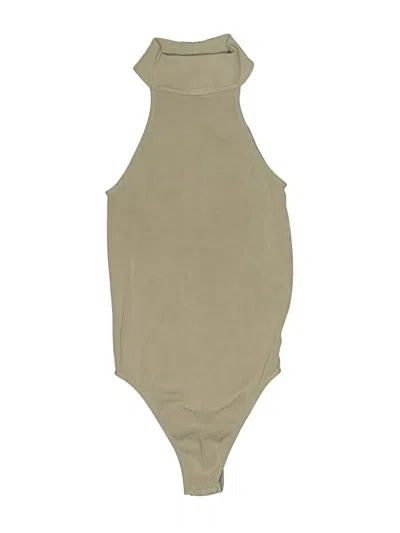 Pre-owned Zara Bodysuit In Tan