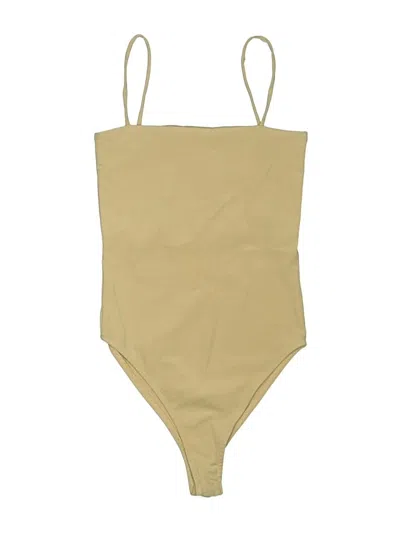 Pre-owned Zara Bodysuit In Tan