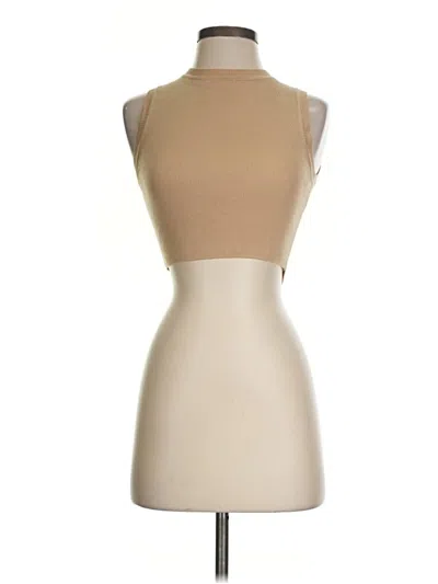 Pre-owned Zara Bodysuit In Tan