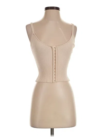 Pre-owned Zara Bodysuit In Tan