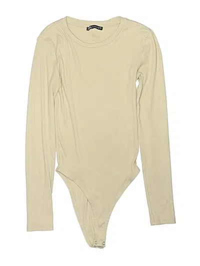 Pre-owned Zara Bodysuit In Tan