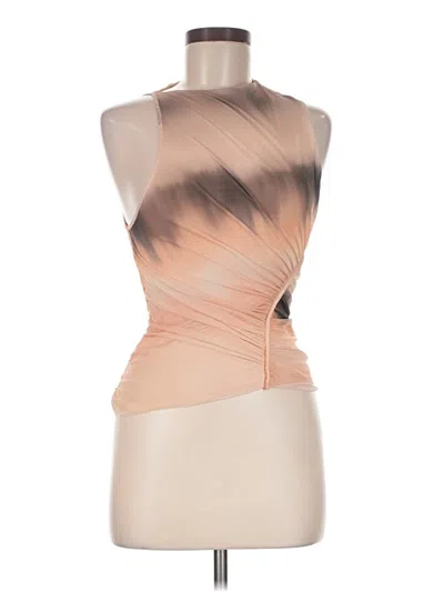 Pre-owned Zara Bodysuit In Tan