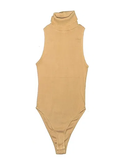 Pre-owned Zara Bodysuit In Tan