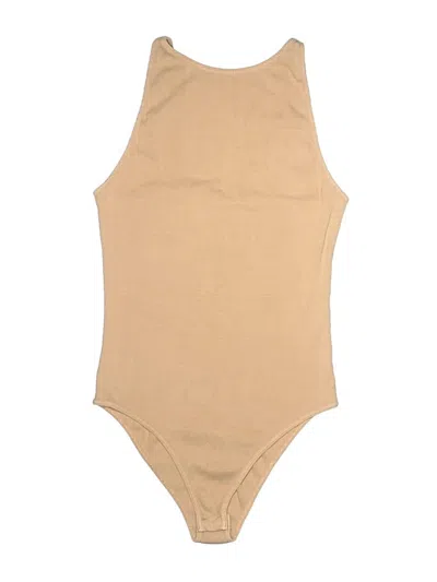 Pre-owned Zara Bodysuit In Tan
