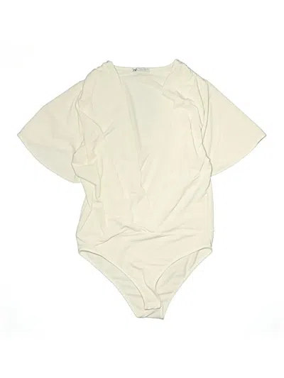 Pre-owned Zara Bodysuit In White