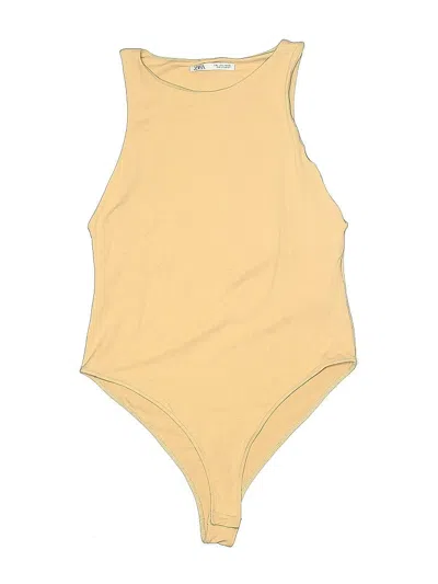 Pre-owned Zara Bodysuit In Yellow