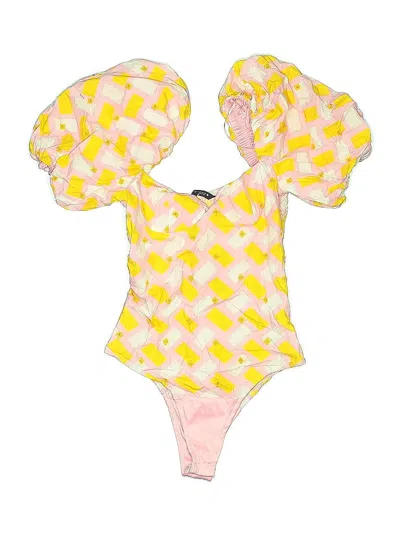 Pre-owned Zara Bodysuit In Yellow