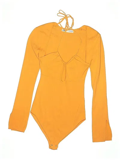 Pre-owned Zara Bodysuit In Yellow