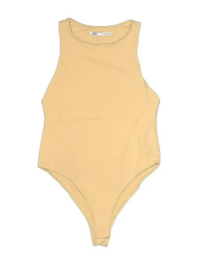 Pre-owned Zara Bodysuit In Yellow