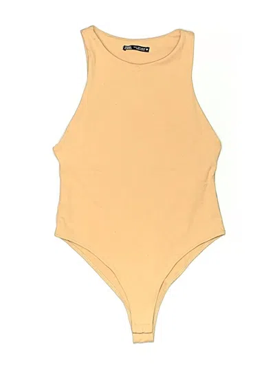 Pre-owned Zara Bodysuit In Yellow
