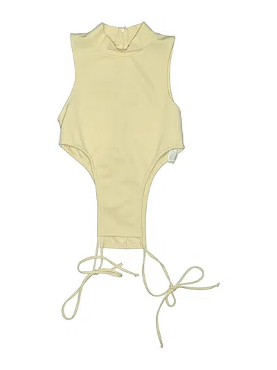 Pre-owned Zara Bodysuit In Yellow