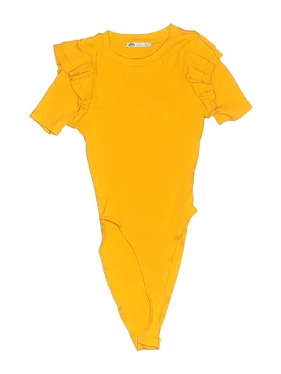 Pre-owned Zara Bodysuit In Yellow