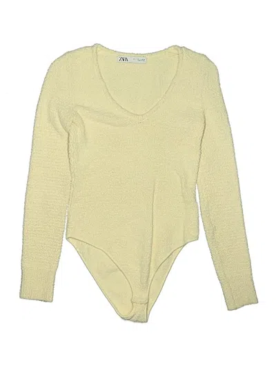Pre-owned Zara Bodysuit In Yellow