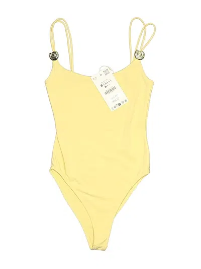 Pre-owned Zara Bodysuit In Yellow