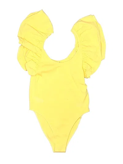 Pre-owned Zara Bodysuit In Yellow