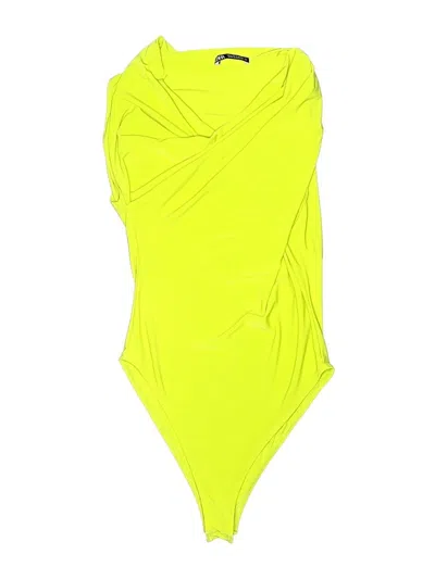 Pre-owned Zara Bodysuit In Yellow