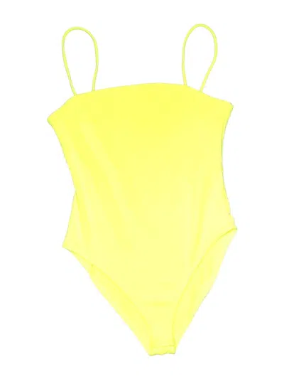 Pre-owned Zara Bodysuit In Yellow