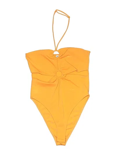 Pre-owned Zara Bodysuit In Yellow