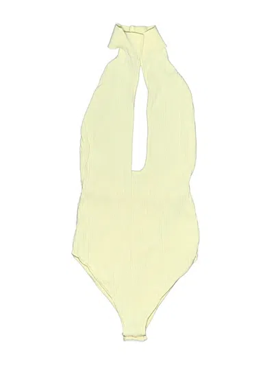 Pre-owned Zara Bodysuit In Yellow