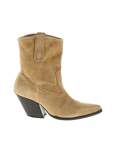 Pre-owned Zara Boots In Brown