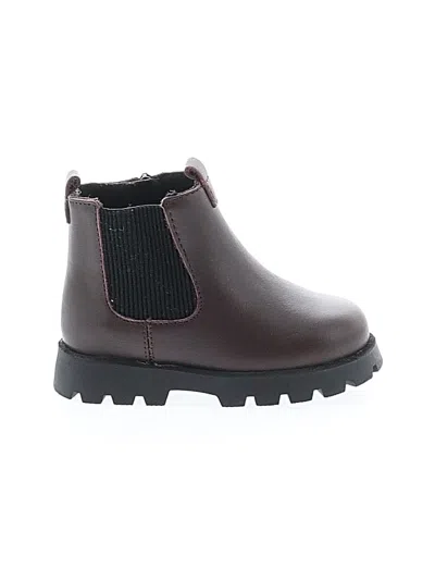 Pre-owned Zara Kids' Boots In Burgundy