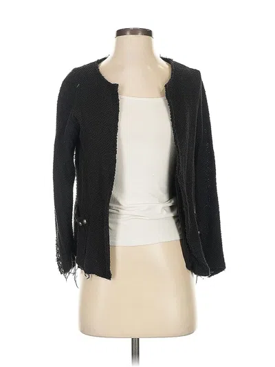 Pre-owned Zara Cardigan Sweater In Black
