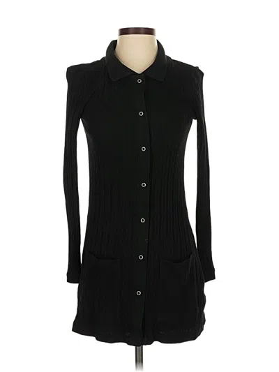 Pre-owned Zara Cardigan Sweater In Black