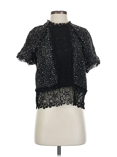 Pre-owned Zara Cardigan Sweater In Black