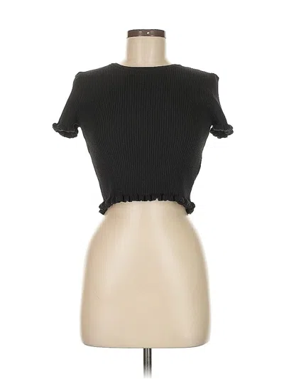 Pre-owned Zara Cardigan Sweater In Black