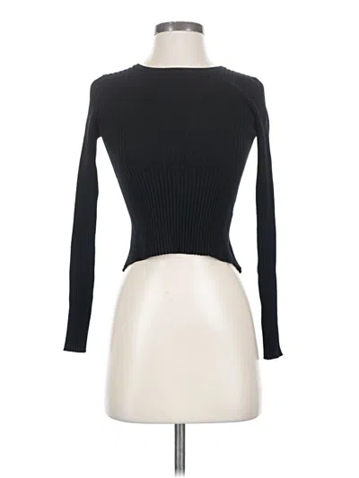 Pre-owned Zara Cardigan Sweater In Black