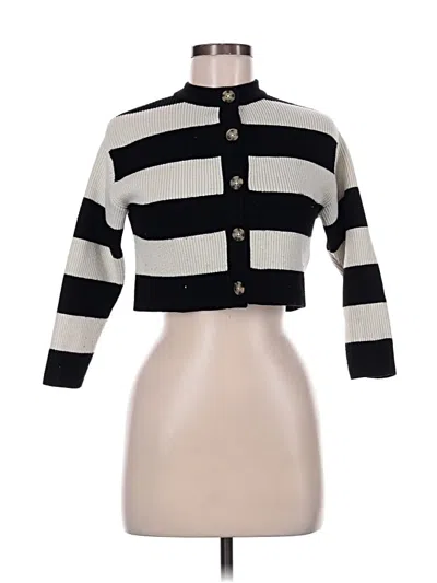 Pre-owned Zara Cardigan Sweater In Black
