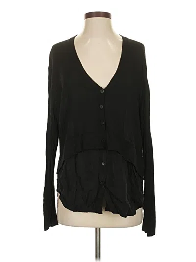 Pre-owned Zara Cardigan Sweater In Black