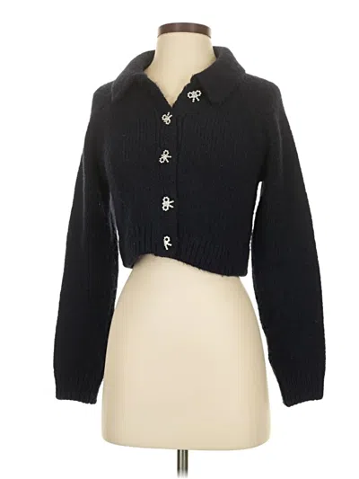 Pre-owned Zara Cardigan Sweater In Black