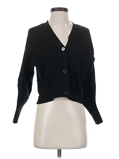 Pre-owned Zara Cardigan Sweater In Black