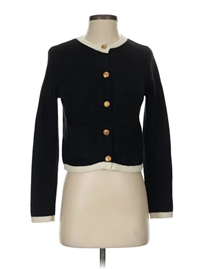 Pre-owned Zara Cardigan Sweater In Black