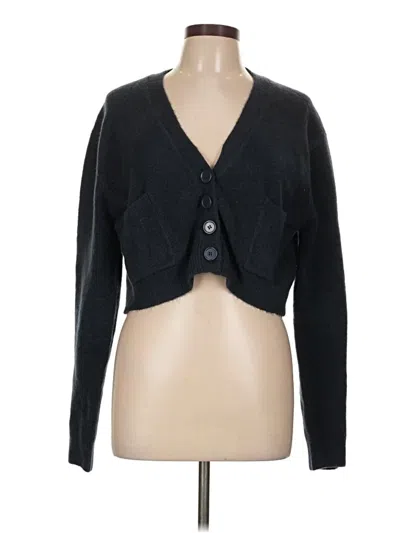 Pre-owned Zara Cardigan Sweater In Black