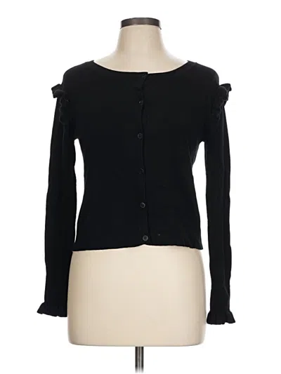 Pre-owned Zara Cardigan Sweater In Black