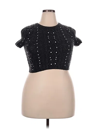 Pre-owned Zara Cardigan Sweater In Black