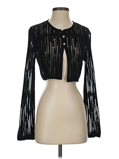 Pre-owned Zara Cardigan Sweater In Black