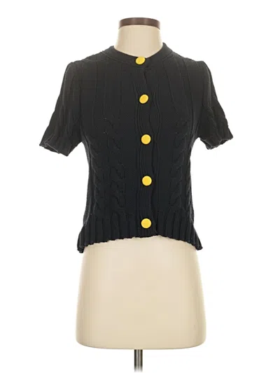 Pre-owned Zara Cardigan Sweater In Black