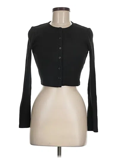 Pre-owned Zara Cardigan Sweater In Black