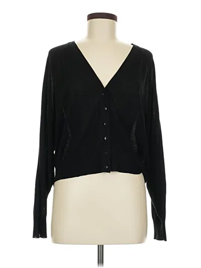 Pre-owned Zara Cardigan Sweater In Black