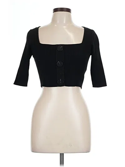 Pre-owned Zara Cardigan Sweater In Black