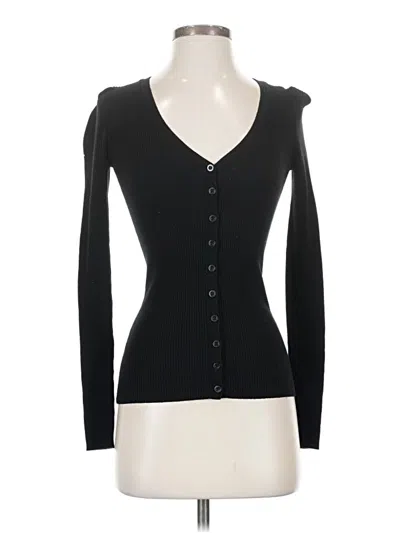 Pre-owned Zara Cardigan Sweater In Black