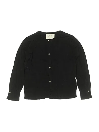 Pre-owned Zara Kids' Cardigan Sweater In Black