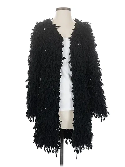 Pre-owned Zara Cardigan Sweater In Black